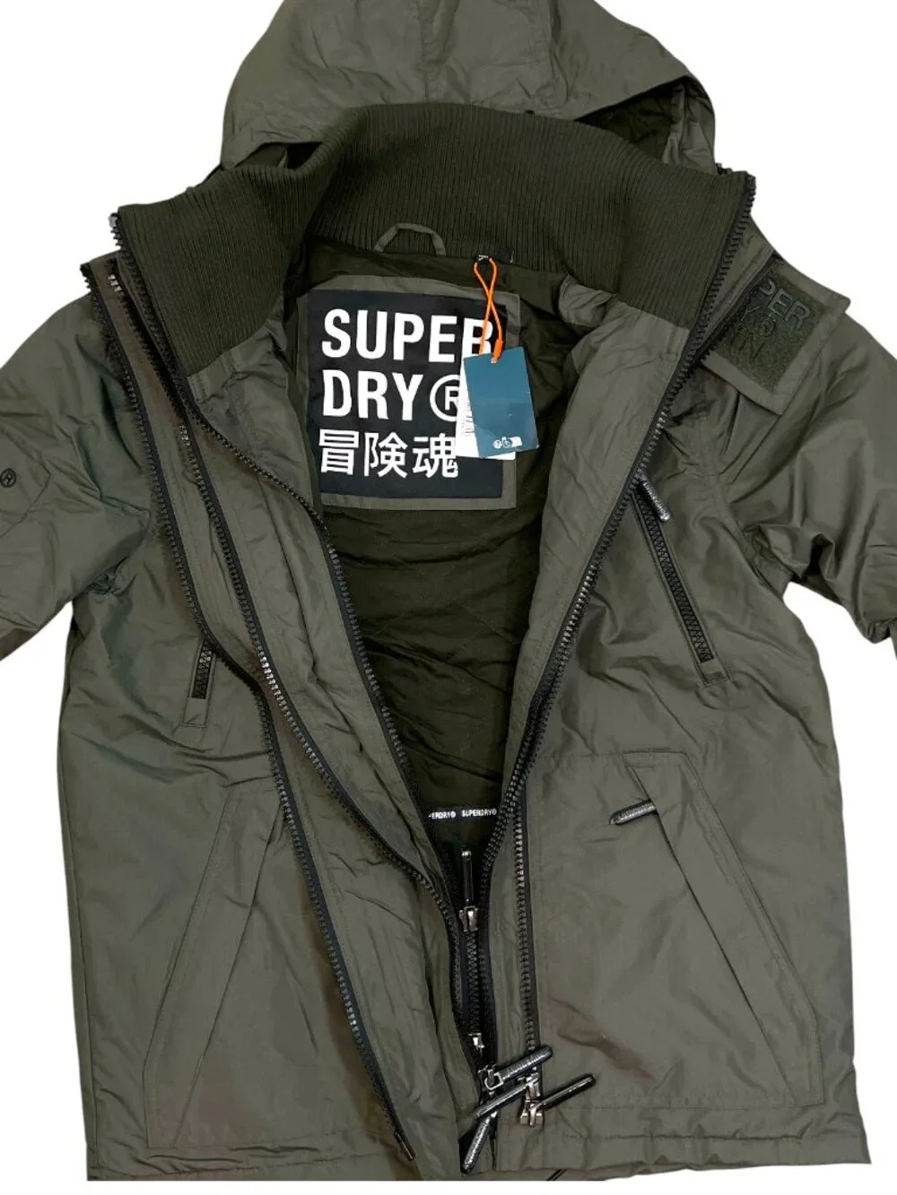Superdry Mountain Windcheater Jacket Surplus Good Olive Size Medium New $180